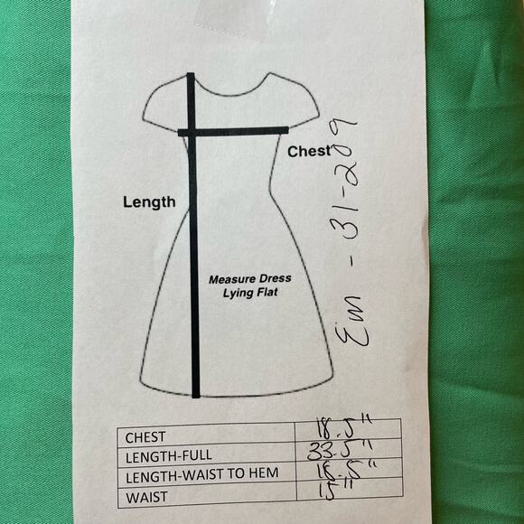 EMMELEE CASUAL SLEEVELESS FIT AND FLARE DRESS EMERALD GREEN MEDIUM - Picture 10 of 10